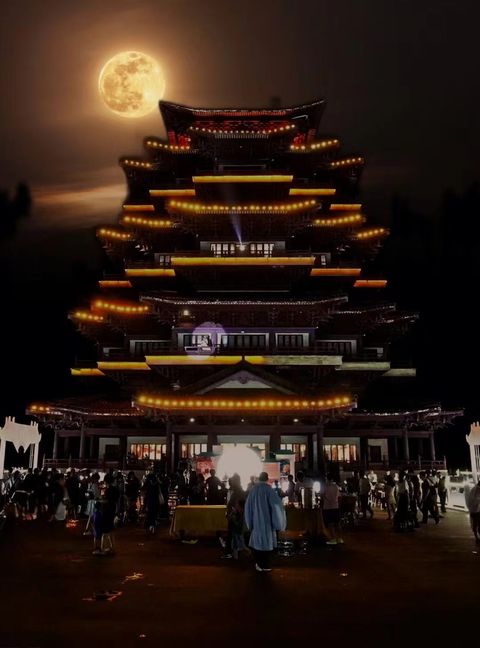 儋阳楼夜景